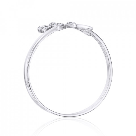 Серебряное кольцо с фианитами (001036/12/1/1)