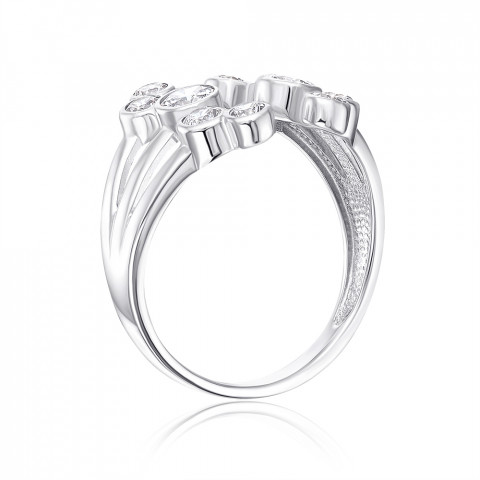 Серебряное кольцо с фианитами (001053/12/1/3183)