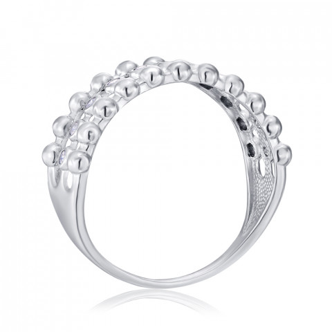 Серебряное кольцо с фианитами (001121/12/1/3)