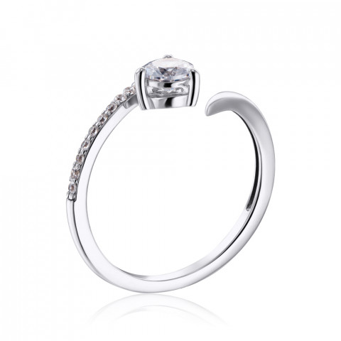 Серебряное кольцо с фианитами (001410/12/1/16)