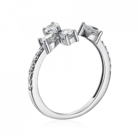 Серебряное кольцо с фианитами (001418/12/1/4116)