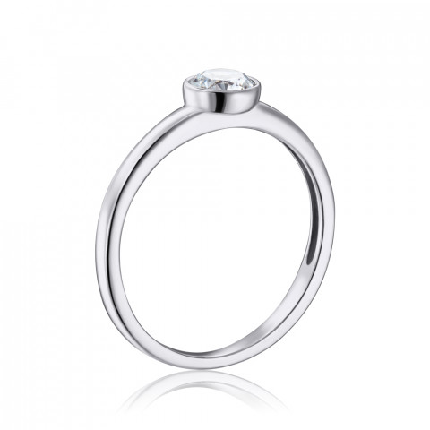 Серебряное кольцо с фианитом Tesori Zirconia (00895/12/1/4024)