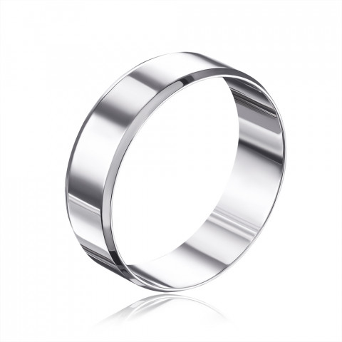 Серебряное обручальное кольцо (1007/12/1)