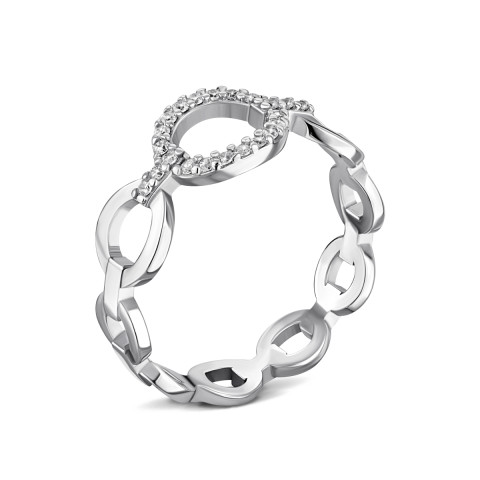 Серебряное кольцо (1061К.Rh)