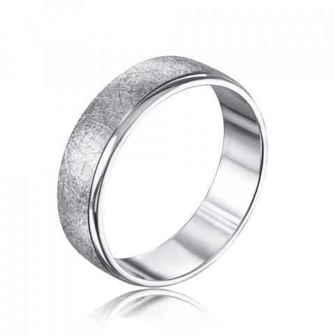Серебряное обручальное кольцо с алмазной гранью. (10134-1-11/12/1)