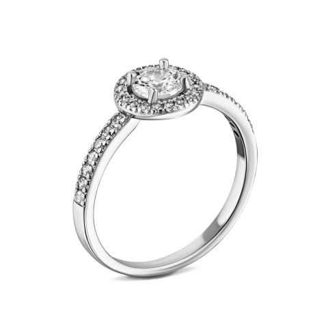 Серебряное кольцо с фианитами (10450)