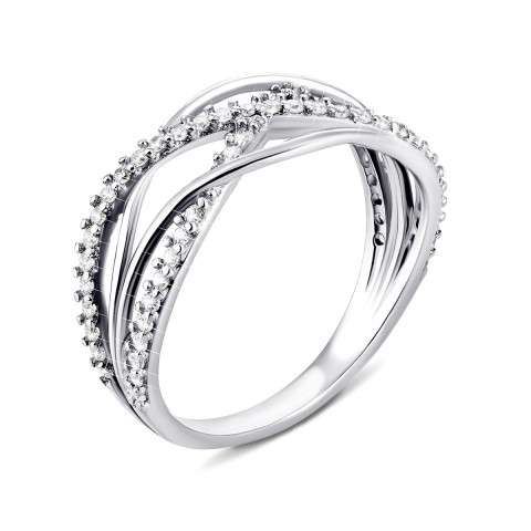 Серебряное кольцо с фианитами (1149/1р-CZ)