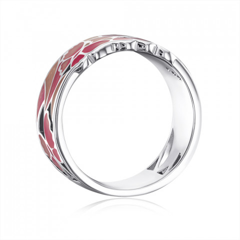Серебряное кольцо с эмалью (12057RA2-R/12/3490)