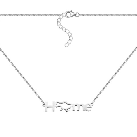 Серебряное колье (1424Кол.Rh)