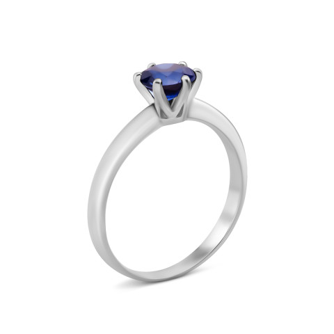 Серебряное кольцо с гидротермальным сапфиром (1851/1р-HSPH)