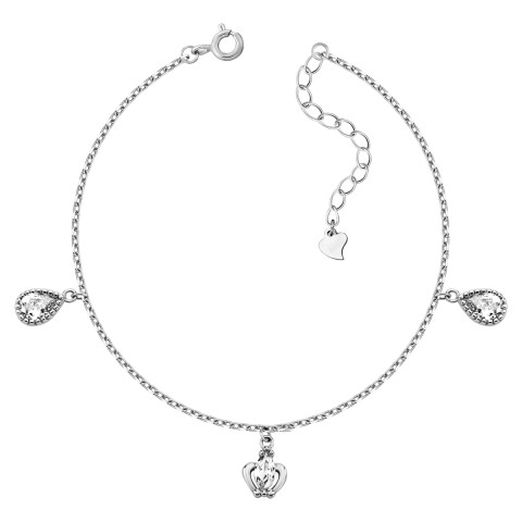 Серебряный браслет с фианитами (1BR66557)