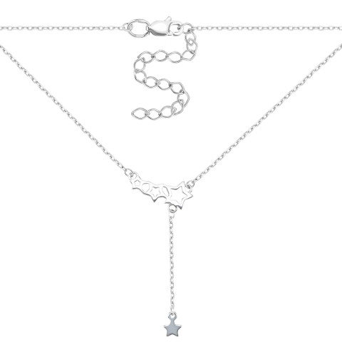 Серебряное колье Звездочки (1NE57992)