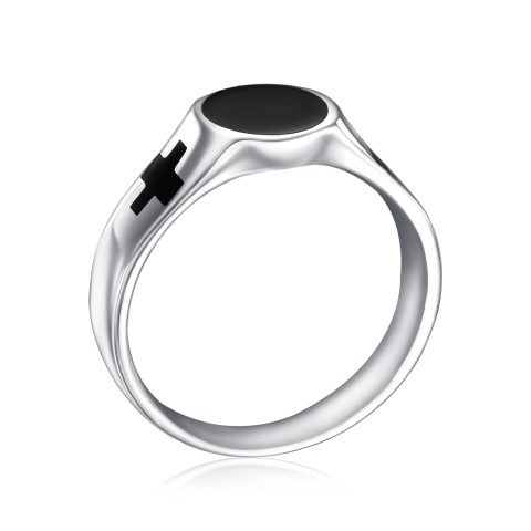 Серебряная печатка с эмалью 1RI56981-R/12/389