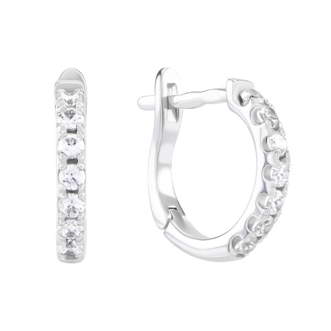 Серебряные серьги с фианитами (2579/1р-CZ)