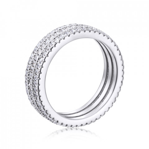 Серебряное кольцо с фианитами (2R21767-R/12/1)