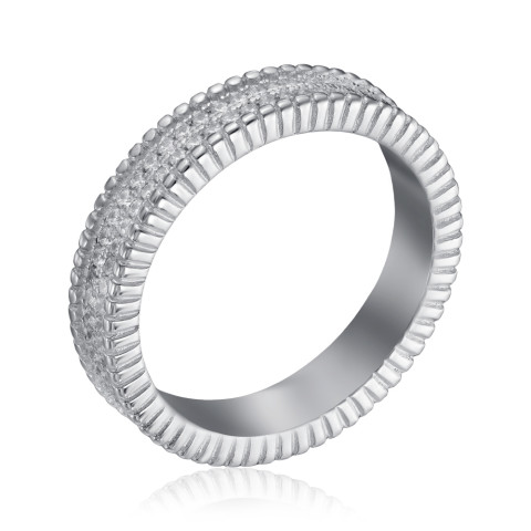 Серебряное кольцо с фианитами 2R21772-R/12/1