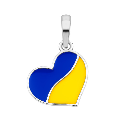 Серебряная подвеска с эмалью (30035e)