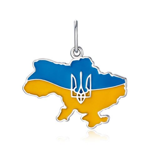 Серебряная подвеска с эмалью (35786/12/1/490)