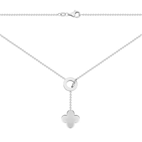 Серебряное колье Клевер  (3FN-01686-1)