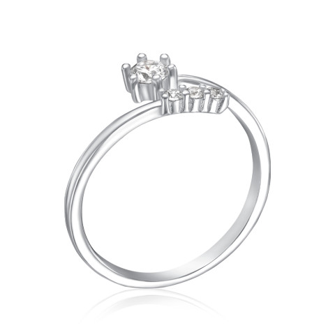 Серебряное кольцо с фианитами 3RI70051-R/12/1