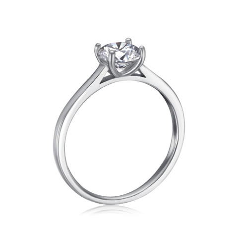 Серебряное кольцо с фианитом  3RI70775-R/12/1