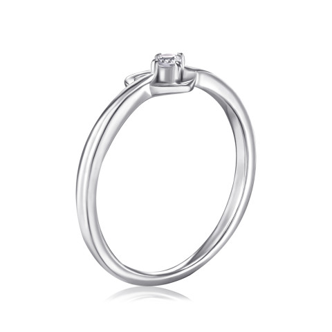 Серебряное кольцо с фианитом 3RI71158-R/12/1