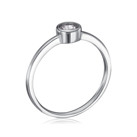 Серебряное кольцо с фианитом 3RI71282-R/12/1