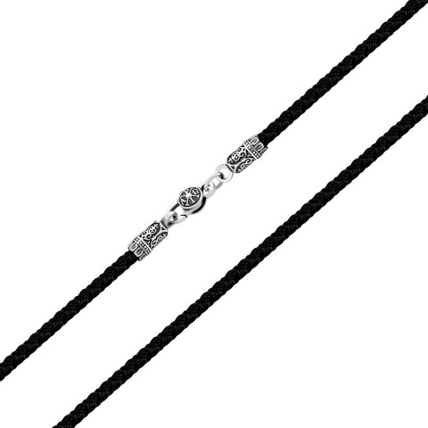 Ювелирный шнурок с серебряным замком (471.30 ч)