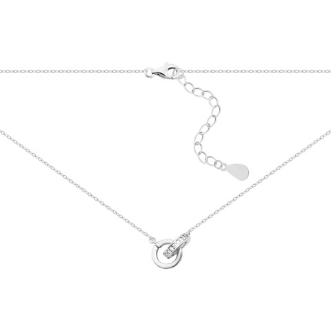 Серебряное колье с фианитами (560038/1б)