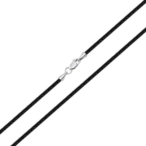 Ювелирный шнурок с серебряным замком (6120)