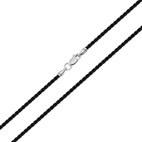 Ювелирный шнурок с серебряным замком (6231)