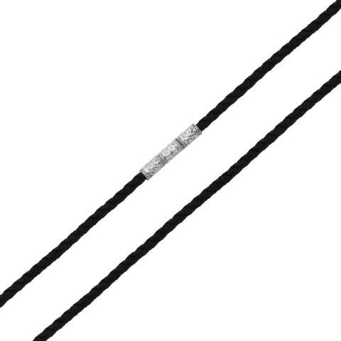 Ювелирный шнурок с серебряным замком (6250)