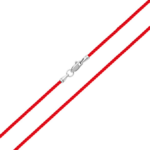 Ювелирный шнурок с серебряным замком (6405)