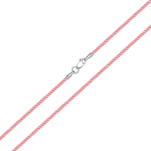 Ювелирный шнурок с серебряным замком (6415)