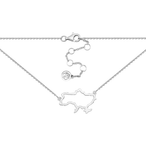 Серебряное колье Украина (6504)