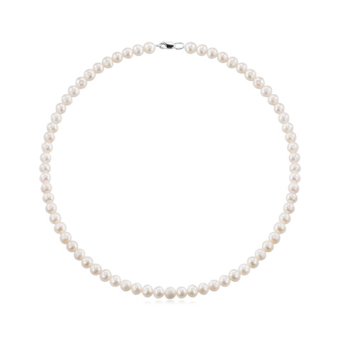 Серебряное колье с жемчугом  c66501/0