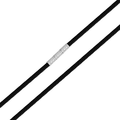 Ювелирный шнурок с серебряным замком (6756)