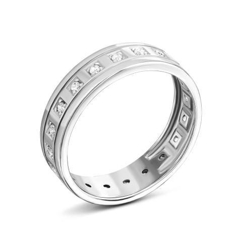 Серебряное кольцо с фианитами (684к/род)