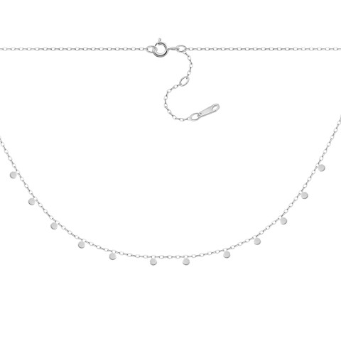 Серебряное колье (7D15662)