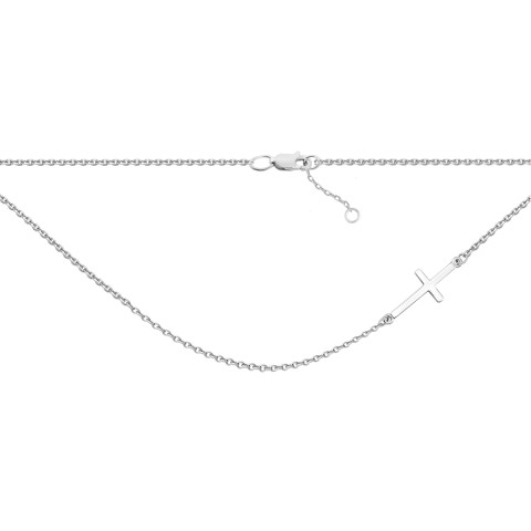 Серебряное колье Крестик (86083)