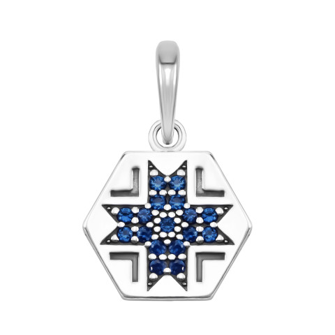 Серебряная подвеска с фианитами (89105с*)