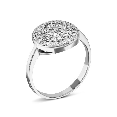 Серебряное кольцо с фианитами (910160б)