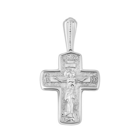 Серебряный крестик Распятие Христа (952/род)