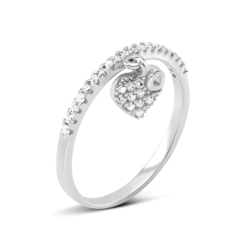 Серебряное кольцо с фианитами (ЛК-0413р)