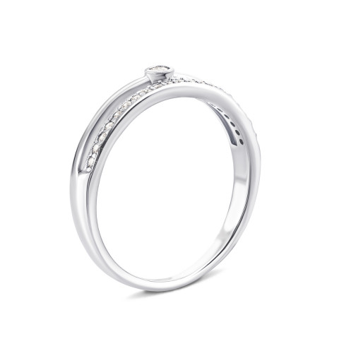 Серебряное кольцо с фианитами (LR903)