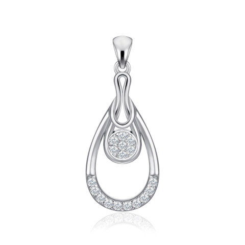 Серебряная подвеска с фианитами SZDP00347-P/12/1