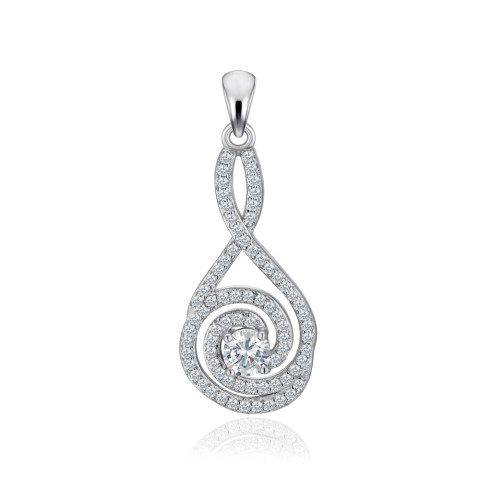 Серебряная подвеска с фианитами SZDP00352-P/12/1