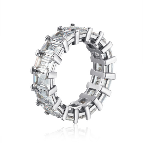 Серебряное кольцо с фианитами (DY120539-S-W-WH-R/12/1)