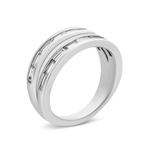 Серебряное кольцо с фианитами (R37959)