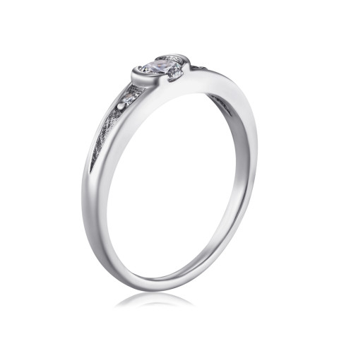 Серебряное кольцо с фианитами  A00189-R/12/1